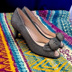 Caparros Silver Sparkle Bling Formal Heels